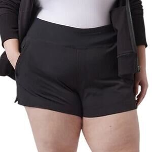 Athleta Trekkie North Shorts Black Women's Size 24 New With Tags Condition